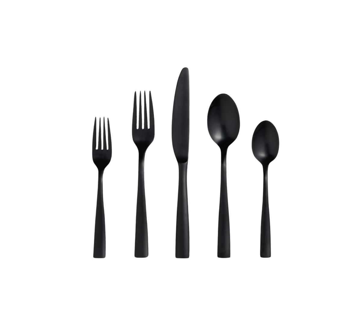 Bryce Black Flatware Set - 5 Piece