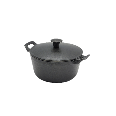 Cast Iron Casserole Dish w/ Lid 22 oz