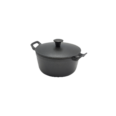 Cast Iron Mini Casserole Dish w/ Lid 16 oz