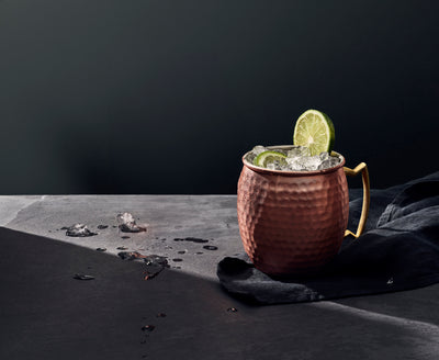 Moscow Mule Hammered with Brass Handle 16 oz