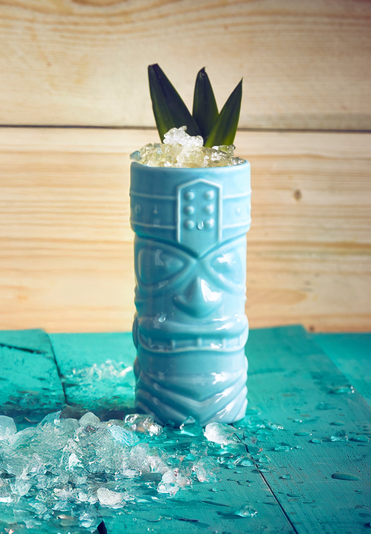 Tiki Mug Blue 14 oz