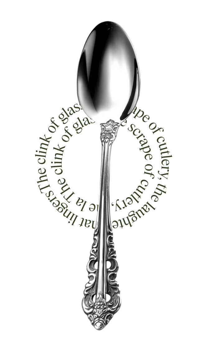 Classic Baroque  Oval Bowl Dessert / Pasta Spoon 2