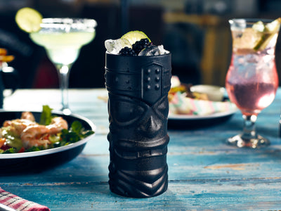 Tiki Mug Black 14 oz