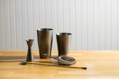 Vintage Stainless Steel Boston Shaker 18 oz