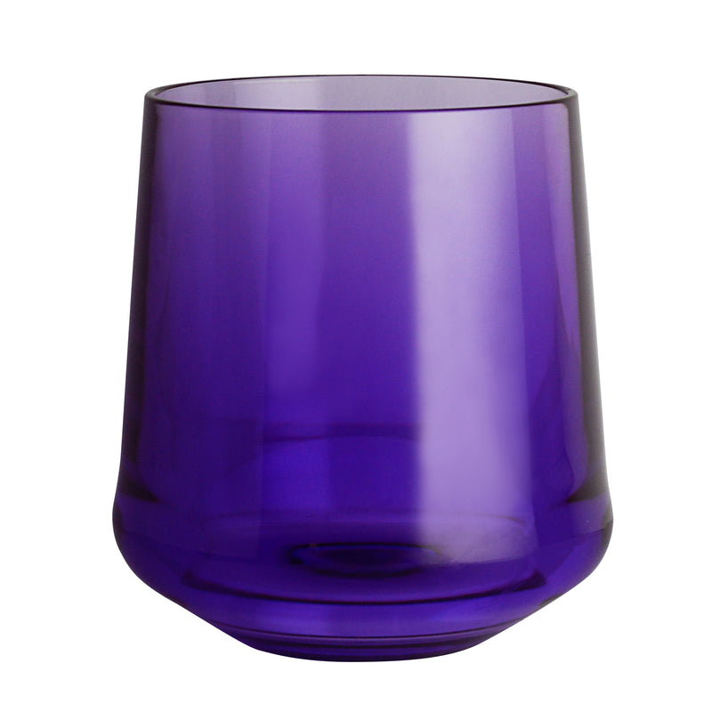 Aspen Summit 12 oz. Purple Polycrystalline Cocktail / Wine Blue