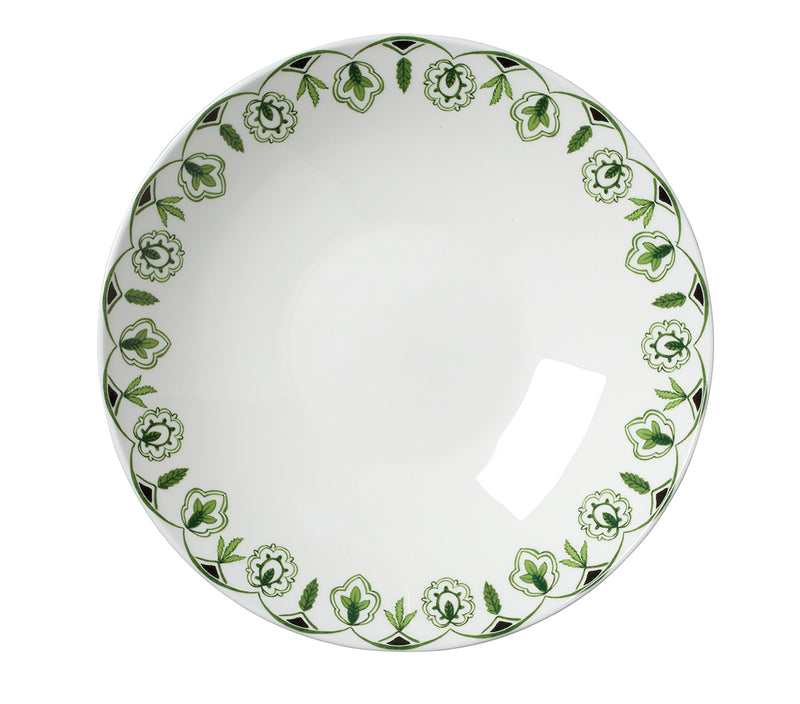 9.5" Coupe Bowl Sultans Garden Green