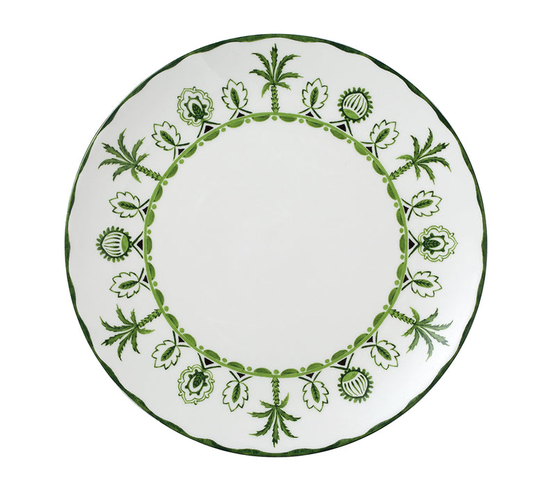 10.5" Coupe Plate Sultans Garden Green