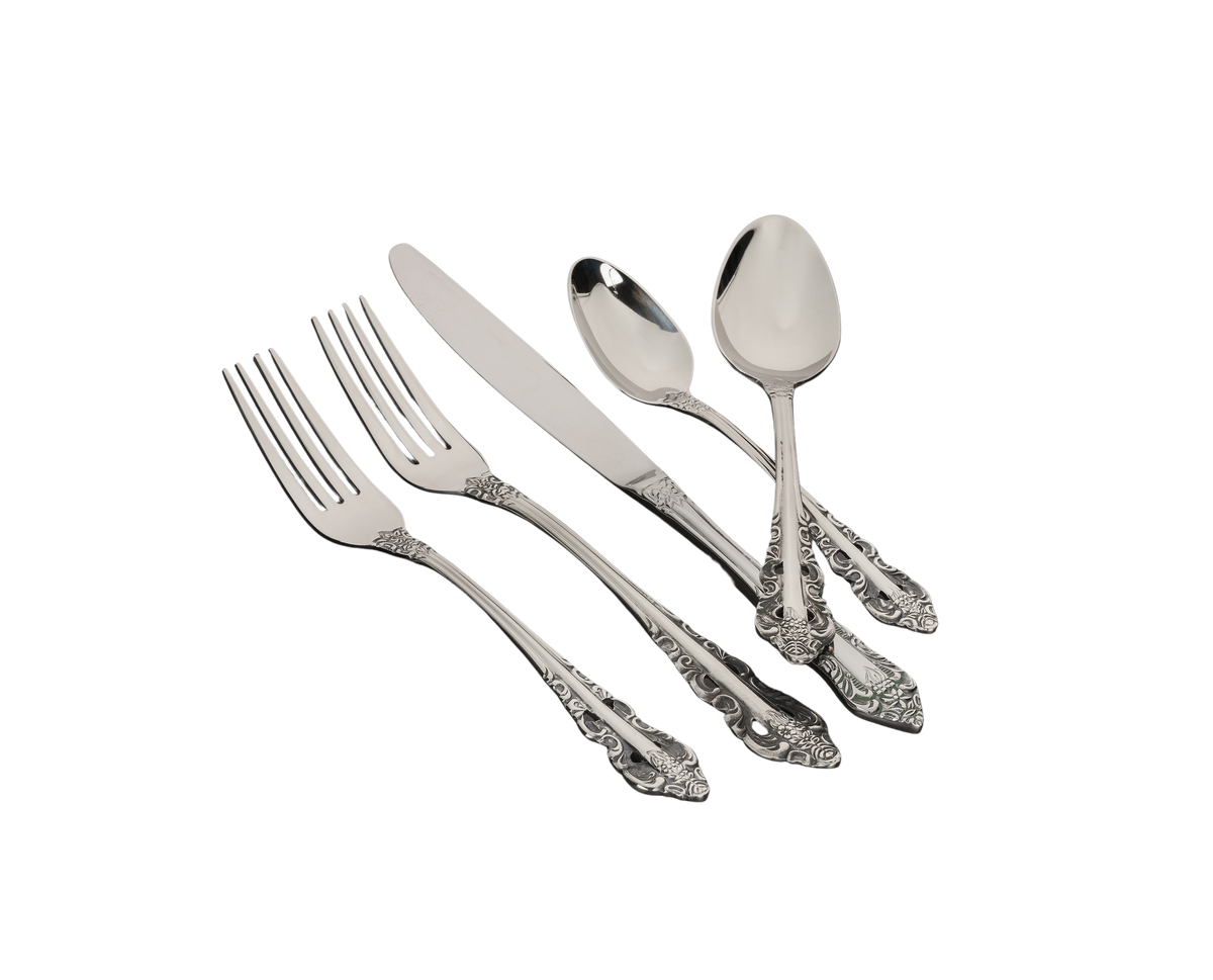 Baroque Flatware Set - 5 Piece