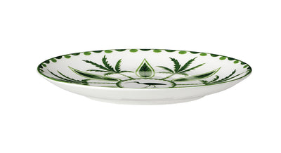 6.5" Coupe Plate Sultans Garden Green