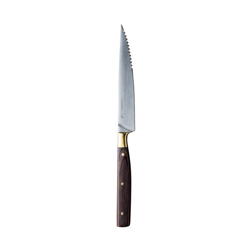 Steak Knives BRASS AND POLYWOOD/COPPER RIVET KNIFE 9 1/2 IN KENDALL
