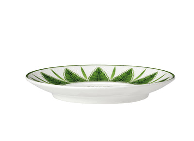 4.75" Espresso Saucer Sultans Garden Green