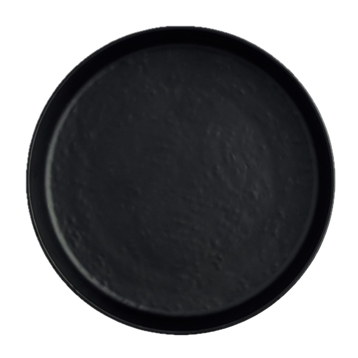 Round Plate Black 8"