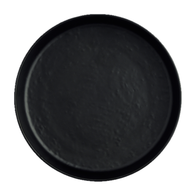 Round Plate Black 8