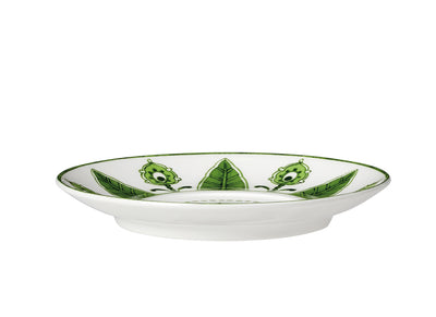 4.75" Espresso Saucer Sultans Garden Green