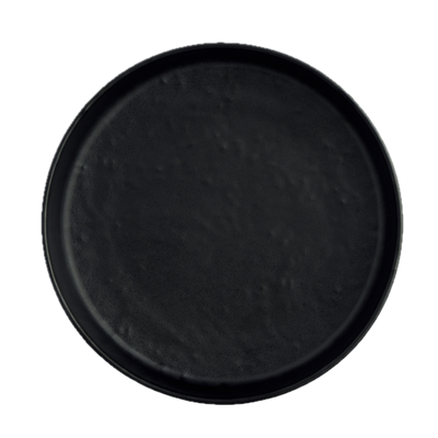 Round Plate Black 6.5