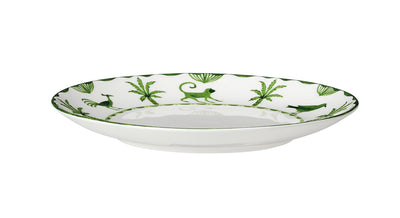 6.5" Coupe Plate Sultans Garden Green
