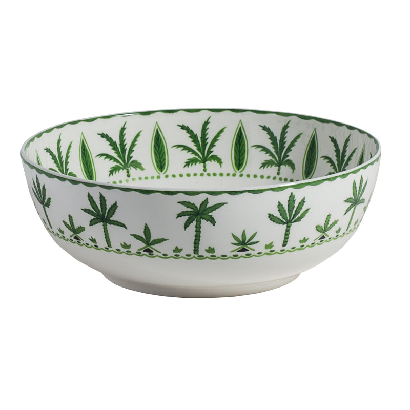 9.25" Bowl Sultans Garden Green