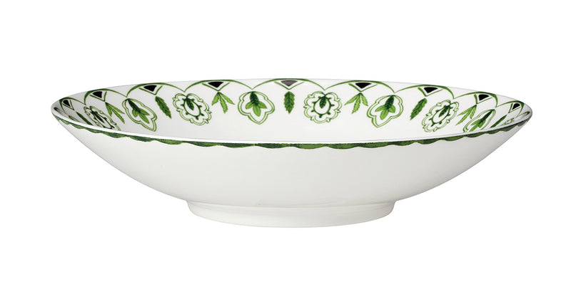 9.5" Coupe Bowl Sultans Garden Green