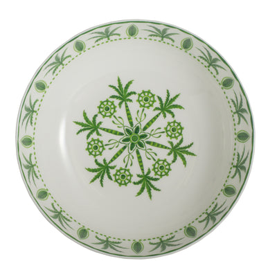9.25" Bowl Sultans Garden Green