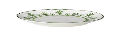 10.5" Coupe Plate Sultans Garden Green
