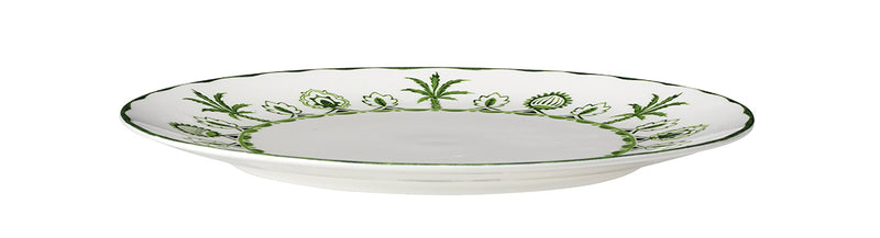 10.5" Coupe Plate Sultans Garden Green