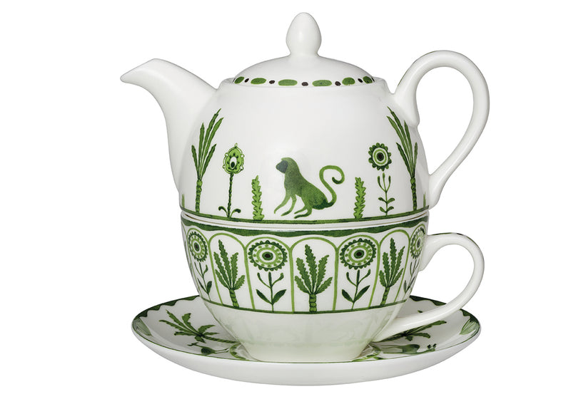 Tea For One Set Sultans Garden Green