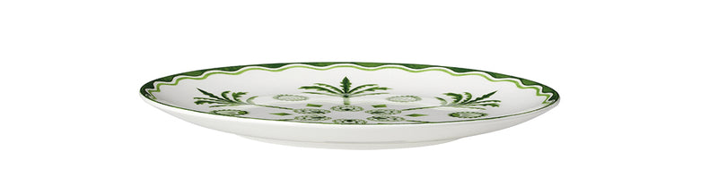 8.25" Coupe Plate Sultans Garden Green