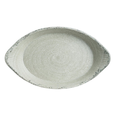 Pompeii Stone Oval Eared Dish