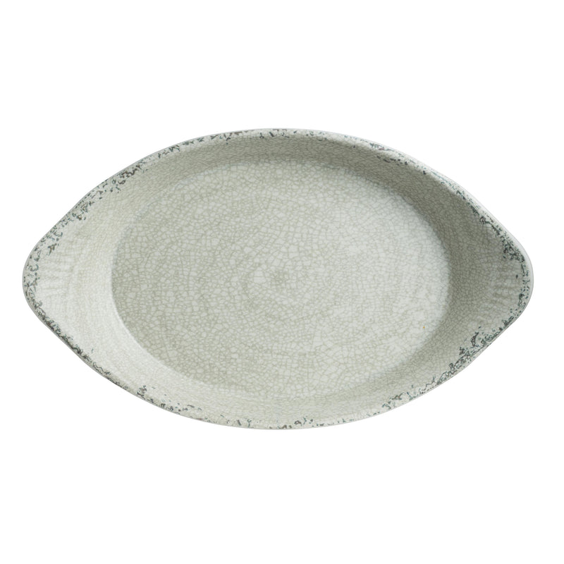Pompeii Stone Oval Eared Dish