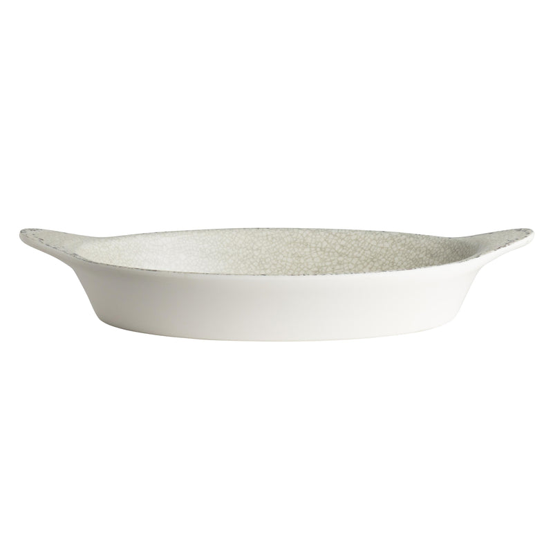 Pompeii Stone Oval Eared Dish