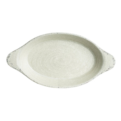 Pompeii Stone Oval Eared Dish