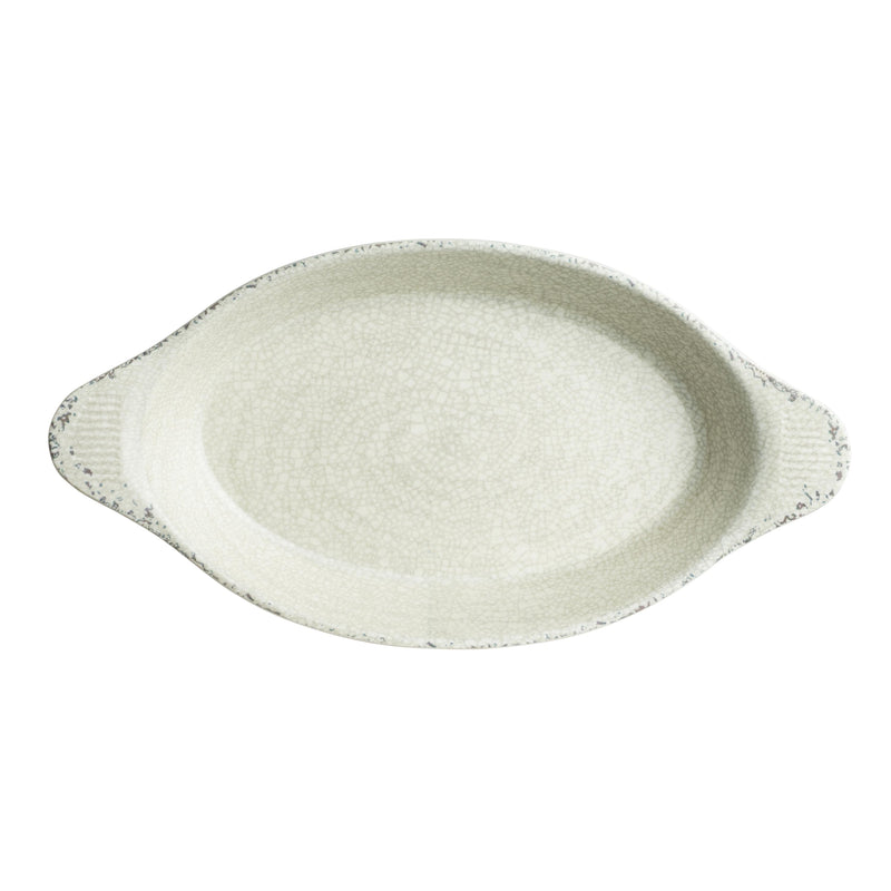 Pompeii Stone Oval Eared Dish